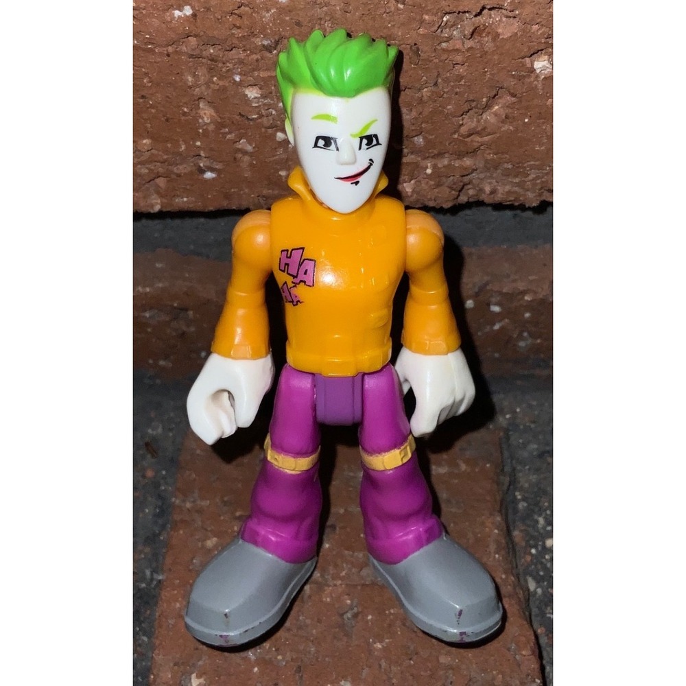 Imaginext DC Super Friends Joker Action Figure Orange Hoodie Purple Pants Toy‎